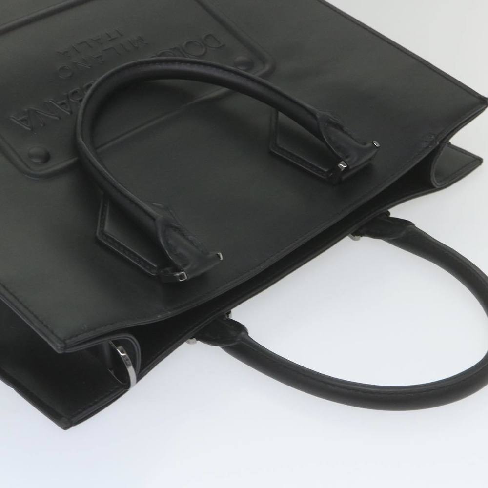 DOLCE&GABBANA Tote Bag Calf leather 2way Black Auth bs10232 - Picture 6 of 16